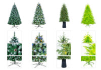 Weihnachtsangebot Direktverkauf ab Werk Feuerfester Umweltfreundlicher Vorbeleuchteter Grauer Künstlicher PVC-Weihnachtsbaum Feuerbeständig