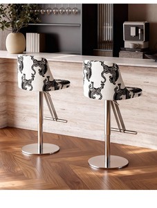 Chaise haute de bar au design moderne, style français, pour café, <span class=keywords><strong>tabouret</strong></span> de bar relevable - Product Image 2
