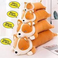 Haute qualité Kawaii mignon doux Corgi peluche chien oreiller étreignant Animal coussin PP coton remplissage maille doublure soulagement du Stress