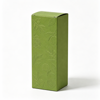 Boîte à parfum haut de gamme en papier texturé personnalisé, logo en relief 3D, boîte d'emballage pliante en carton pour cosmétiques