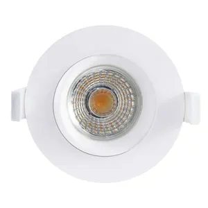 Flicker Free Luxury 9w dimmable cob led downlight Human Centric Lighting IP44 2700-5000K