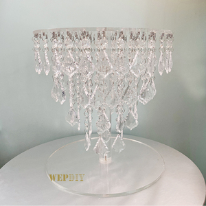 Acrylic Crystal Trong Suốt Bánh Khay Pastry Fondant Chiều Trà Snack Đứng - Product Image 3