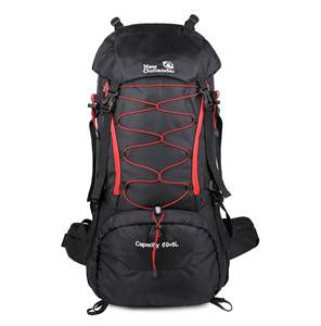 Mochila de Senderismo de 65L para Exteriores, Mochila de Montañismo Impermeable para Viajes, Mochila de Trekking con Cremallera, Mochila de Montañismo, Mochila de Día - Product Image 6
