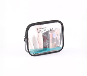 Wholesale Stylish PVC Zipper Skincare Pouch Large Capacity Custom Logo Printed Makeup <strong>Bag</strong> ODM <strong>Cosmetic</strong> <strong>Bag</strong> Stylish <strong>Manufacturer</strong> - Product Image 4