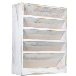 Organizador de Archivos de Escritorio Minimalista de Madera de Pino Ecológica, Nuevo, con Múltiples Niveles, Flexible y Hecho a Mano - Product Image 4