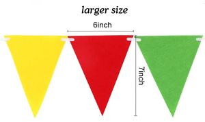 <span class=keywords><strong>Guirlande</strong></span> de fête <span class=keywords><strong>multicolore</strong></span> en tissu feutré arc-en-ciel, bannières pour fête d'anniversaire, décoration de classe - Product Image 3