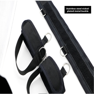 Ensemble d'entraînement de résistance pour les jambes avec logo personnalisé, bandes de cheville en TPE haute élasticité, ceinture de taille, résistance moyenne pour l'entraînement physique - Product Image 3