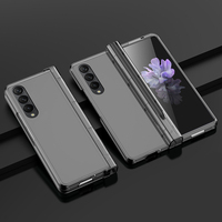 Casing HP Lipat 360 Full Cover Pen Slot Front Glass Matte PC untuk Samsung Z Fold 4 5G