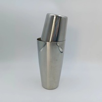 Shaker à cocktails en acier inoxydable électroplaqué de luxe, design élégant pour service de bar VIP