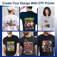 Conception de vêtements DTF Imprimante T-shirt Machine d'impression 60cm DTF Imprimante à jet d'encre I3200 I1600 Xp600 Têtes d'impression