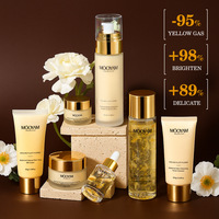 Ensemble de soins de la peau hydratant et nourrissant à la marque privée, ensemble de soin de la peau équilibré à la fleur de duvet, ensemble de soin de la peau radieux en sept pièces