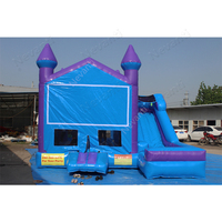 Château gonflable personnalisable avec toboggan latéral, château gonflable pour enfants pour fête d'anniversaire