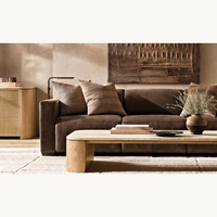 Table basse moderne en bois massif Table d'appoint pour les meubles de salon