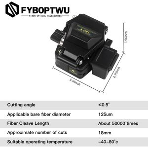 Cortadora de Fibra Óptica FYBOPTWU 3 en 1, Herramienta de Corte de Metal para Máquina de Empalme FTTH - Product Image 4