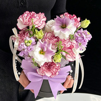 Grand nœud décoratif 3D pour bouquet, imperméable, style coréen, fournitures de fleuriste pour emballage de bouquets