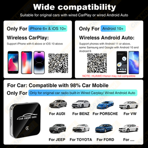 Grandnavi <span class=keywords><strong>Android</strong></span> AI BOX 4G 64G CarPlay sans fil <span class=keywords><strong>Android</strong></span> <span class=keywords><strong>Auto</strong></span> Youtube <span class=keywords><strong>Netflix</strong></span> pour CarPlay filaire OEM vers CarPlay sans fil - Product Image 4
