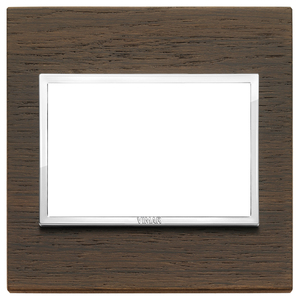 Vimar Wall <b>Switch</b> Plate Wenge Wood Finish 13.1x11.6 Cm - Product Image 1