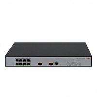 Commutateur PoE+ Gigabit 8 ports H3Cs LS-1850V2-10P-PWR, 2 ports SFP Uplink, 124W PoE L2, 20 Gbps, pour caméras CCTV/IP, réseaux SMB/bureaux