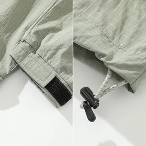 Chaqueta Cortavientos Ligera de Crepé con Capucha, Repelente al Agua, Libre de PFC, <span class=keywords><strong>para</strong></span> Hombre y Mujer, Moda de Invierno - Product Image 6
