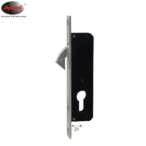 HYLAND OEM Cerradura de embutir Narrow mortise lock body for Aluminum Door with hook latch 20mm backset
