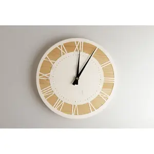 Spruce <b>wood</b> <b>wall</b> <b>clock</b> sustainable merchandising - Product Image 5