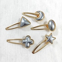 Pince à cheveux Songjin avec perles, base en alliage, épingle à cheveux DIY en strass, faite à la main, style chinois, accessoires de coiffure pour femmes, bijoux