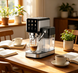 Petits appareils électroménagers pour la cuisine : machine à expresso, mousseur à lait, machine à café, cafetières numériques avec moulin à café - Product Image 3