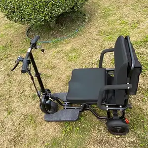 8 inç 3 tekerlekler su geçirmez eğlence katlanır elektrikli üç tekerlekli bisiklet güç tekerlekli sandalyeler