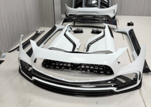 Kit Carrozzeria IMP di 2a Generazione per <span class=keywords><strong>Mercedes</strong></span>-<span class=keywords><strong>AMG</strong></span> <span class=keywords><strong>GT</strong></span> GTS GTC, Kit Widebody, Paraurti, Minigonne Laterali, Cofano, Diffusore, Spoiler, Kit di Conversione e Aggiornamento - Product Image 6