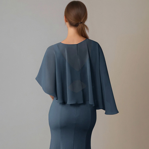 TEENYEE elegante Chiffon estivo puro matrimonio capesoffice scialle da sposa Boho Crop <span class=keywords><strong>Top</strong></span> <span class=keywords><strong>Bolero</strong></span> da sera per abiti - Product Image 5