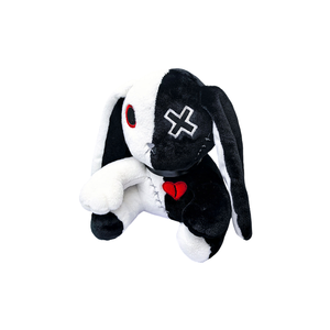 Peluche Lapin Démon Rouge et Noir avec Visage Maléfique, Poupée en Peluche Effrayante pour les Boutiques de Souvenirs des Parcs à Thème - Product Image 5