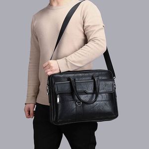 Sac à main pour homme, sacoche pour ordinateur portable de grande capacité, sac bandoulière pour le travail et les voyages d'affaires - Product Image 3