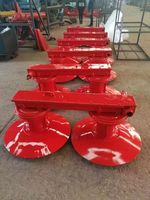 Faucheuse à disques double tambour pour tracteur agricole, largeur de travail 185 cm, 2 disques, 6 lames, pour la coupe du foin et de l'herbe