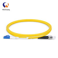 Cordon de brassage fibre optique personnalisé LC/UPC-LC/APC SM DX pour usage intérieur 10G SFP 2.0mm 3.0mm SC/LC/FC 2 fibres PVC LSZH FTTH/FTTB/FTTX