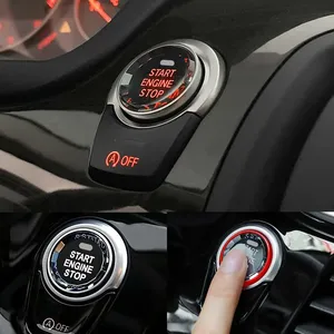 Autocollant de protection pour bouton de démarrage/arrêt du moteur style cristal, garniture intérieure pour Toyota, Barus, Lexus - Product Image 3