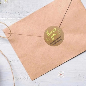 500 cái tự dính in logo dán tùy chỉnh Cảm ơn bạn dán nhãn CuộN - Product Image 4