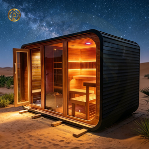 Generador de Vapor Seco Ecológico Moderno de 9KW para Sauna de Infrarrojos Lejanos, de Madera Maciza de Hemlock, Enchufe Comercial, para 4 Personas, Marca <span class=keywords><strong>JTT</strong></span> - Product Image 5
