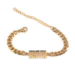 Commercio all'ingrosso 18K Su Misura Personalizzato Braccialetto del <span class=keywords><strong>capretto</strong></span> Per I Bambini - Product Image 1