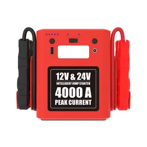 4000A 56000mAh chargeur de batterie de voiture camion démarreur 12V 24V pour poids lourds camion diesel