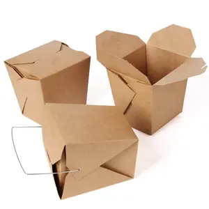 Boite de papier alimentaire papel fast food lunch box