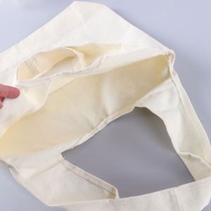 <b>Canvas</b> Shopping <b>Bag</b> with Custom logo <b>Small</b> Size Top Handle Reusable Daily Use Tote <b>Bag</b> - Product Image 5