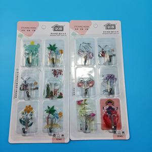 Paquete de 6 ganchos adhesivos absorbentes con forma de flor para vendedores ambulantes, supermercados, venta al por mayor, puertas de cocina y percheros (no - Product Image 4