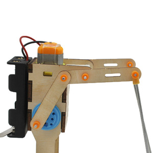 Kit de robot de esquí de madera para niños, experimento científico, modelo de juguete educativo, edad 7-9 años, control manual, forma de animal - Product Image 2