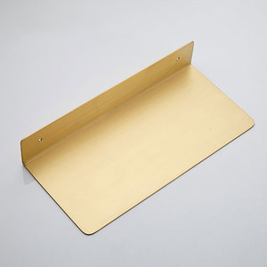 Mensole Angolari Galleggianti Decorative in Ottone, Moderne, Impermeabili ed Ecologiche, da Parete per Bagno e Hotel - Product Image 4