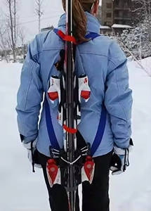 Cinghia <span class=keywords><strong>Portasci</strong></span> Regolabile, Impermeabile, Leggera e Compatta, Borsa per Sci a Mani Libere per Snowboard, Design Innovativo - Product Image 4