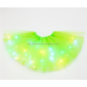 BestDance LED Tutu Jupe Tulle <span class=keywords><strong>Jupon</strong></span> Ballet Bubble Dance Jupe Performance Party Wear Halloween LIGHT up pour Enfants Femmes - Product Image 5
