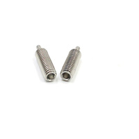 Plongeur à bille à ressort haute précision en acier inoxydable 304 316 avec corps et pointe sphérique longue, embout hexagonal M3 M4 M5 M6 M8 M10