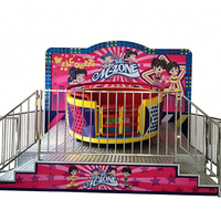 Manège Mini Disco Tagada pour 8 passagers, Attraction de fête foraine oscillante pour parc à thème, Certifié CE IAAPA