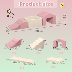 Pastel bé bọt khối chơi leo khối mềm chơi gói cho Leo thiết bị thiết lập tùy chỉnh sân chơi bọt khối chơi - Product Image 4