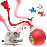 Balle électrique intelligente pour chat, en gel de silicone, jouet pour animaux de compagnie auto-amusant, anti-ennui